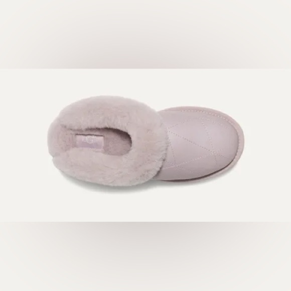 UGG | Cluggette Pearlized Slipper Leather Sheepskin Indoor Outdoor Gift New - Picture 13 of 13
